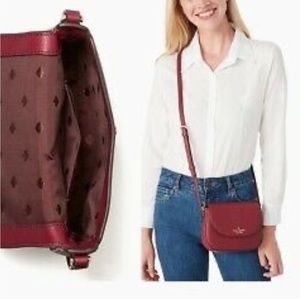 Deep Red/Purple Kate Spade Crossbody bag